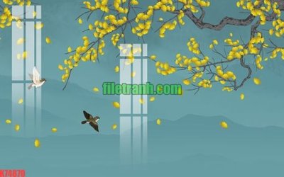 File PSD File gốc in tranh nền tường tổng hợp K74870 (bản gốc) dễ dàng edit