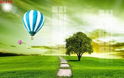 File in trần File gốc in tranh tổng hợp K7490 (bản gốc) mây trời