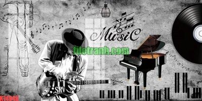 File tranh PSD File gốc in tranh nền tường tổng hợp K74946 chất lượng cao