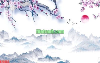 Download file tranh File gốc in tranh nền tường tổng hợp K74963 (file gốc PSD)