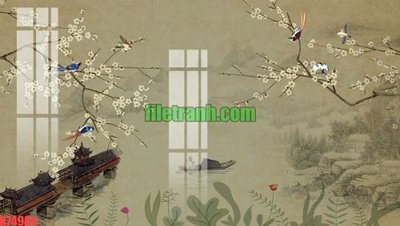 Download file gốc File gốc in tranh nền tường tổng hợp K74984 (in mica) trang trí