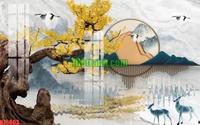 Tệp tin gốc File gốc in tranh nền tường tổng hợp K75003 (dùng cho in) File gốc in tranh nền tường tổng hợp K75003