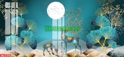 Download file File gốc in tranh nền tường tổng hợp K75031 (gốc) in mica cao cấp