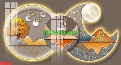 Tải file File gốc in tranh nền tường tổng hợp K75054 (ảnh gốc) in gạch men