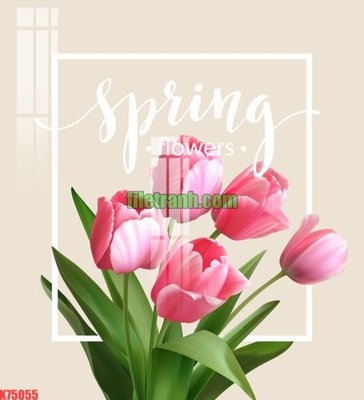 File gốc in tráng gương File gốc in tranh nền tường tổng hợp K75055 chi tiết