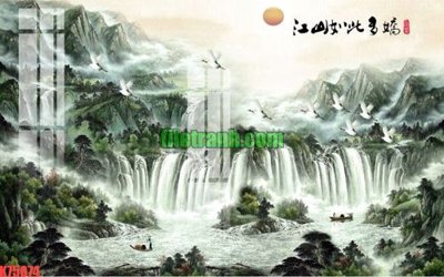 Tải file File gốc in tranh nền tường tổng hợp K75074 (gốc) làm file thiết kế