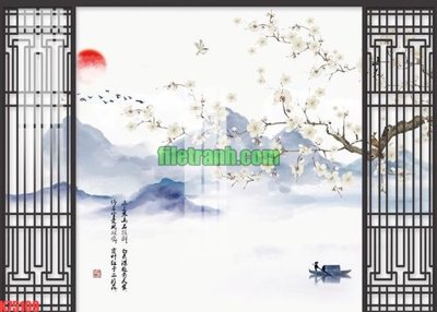 File ảnh File gốc in tranh nền tường tổng hợp K75109 (gốc) in PP, decal