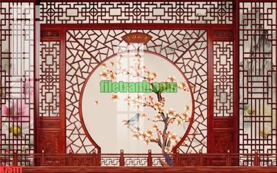 File PSD File gốc in tranh nền tường tổng hợp K75111 (bản gốc) đã tách nền