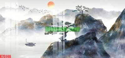 File gốc File gốc in tranh nền tường tổng hợp K75146 (trang trí) cho phòng khách