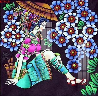 File tranh File gốc in tranh tổng hợp K7515 (bản gốc) in lụa 3D