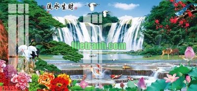 File gốc File gốc in tranh nền tường tổng hợp K75193 (in mica) trang trí