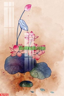 File gốc File gốc in tranh nền tường tổng hợp K75221 (in mica) làm quà tặng