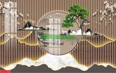 File PSD in ấn File gốc in tranh nền tường tổng hợp K75298 (chất lượng cao)