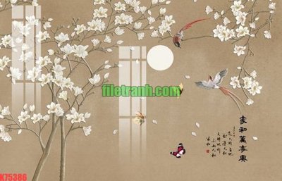 File PSD File gốc in tranh nền tường tổng hợp K75386 (bản gốc) cho nhà in