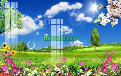 File tranh File gốc in tranh nền tường tổng hợp K75425 (bản gốc) in lụa 3D