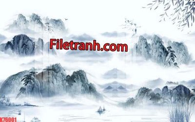 File ảnh File tranh gốc dán tường hươu nai sừng K76001 (gốc) in poster