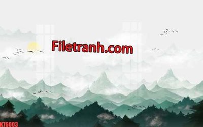 File gốc File tranh gốc dán tường hươu nai sừng K76003 (phiên bản chuẩn) để in ấn