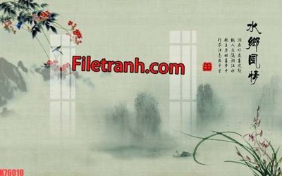 File tranh File tranh gốc dán tường hươu nai sừng K76010 (ảnh gốc) sắc nét hoàn hảo