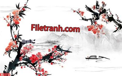 Tải file gốc File tranh gốc dán tường hươu nai sừng K76015 (bản PSD) gốc