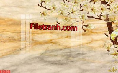 Chi tiết file ảnh File tranh gốc dán tường hươu nai sừng K76025 sắc nét