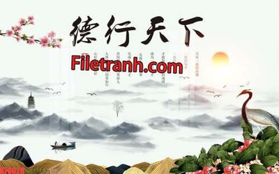 File in ấn File tranh gốc dán tường hươu nai sừng K76028 (bản gốc) cao cấp