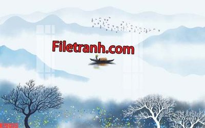 Tải file File tranh gốc dán tường hươu nai sừng K76033 (ảnh gốc) in tranh kính