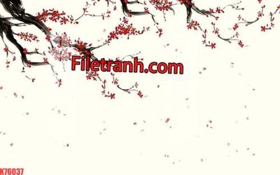 File in ấn File tranh gốc dán tường hươu nai sừng K76037 (bản gốc) sắc nét