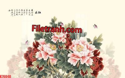 Tải file File tranh gốc dán tường hươu nai sừng K76048 (gốc) làm file tranh quảng cáo