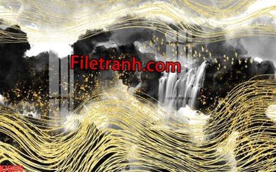 Tệp tin gốc File tranh gốc dán tường hươu nai sừng K76075 (chất lượng) File tranh gốc dán tường hươu nai sừng K76075