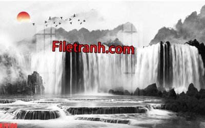 Download file ảnh gốc File tranh gốc dán tường hươu nai sừng K76106 để in ấn