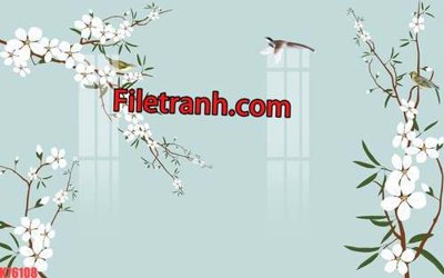 File tranh gốc PSD File tranh gốc dán tường hươu nai sừng K76108 còn nguyên layer