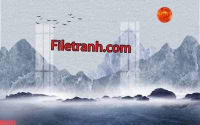 File in trần File tranh gốc dán tường hươu nai sừng K76114 (bản gốc) đại dương