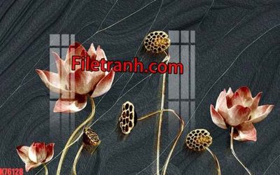 File ảnh File tranh gốc dán tường hươu nai sừng K76128 (gốc) in backdrop sự kiện