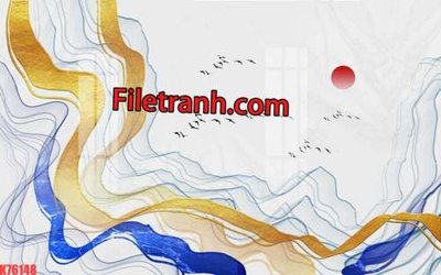 File gốc File tranh gốc dán tường hươu nai sừng K76148 (phong cách) tối giản