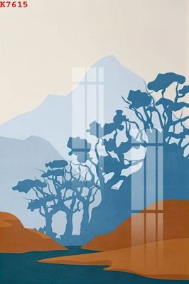 File gốc File gốc in tranh tổng hợp K7615 (in lụa) trang trí tường