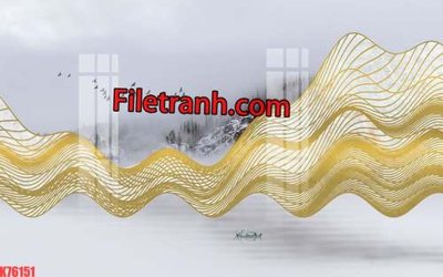 File tranh in tráng gương File tranh gốc dán tường hươu nai sừng K76151 (siêu nét)