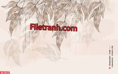 File in trần File tranh gốc dán tường hươu nai sừng K76154 (bản gốc) 5D