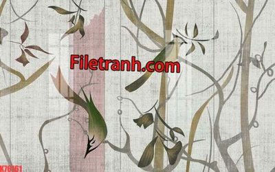 Ảnh mô tả file gốc in mica File tranh gốc dán tường hươu nai sừng K76161