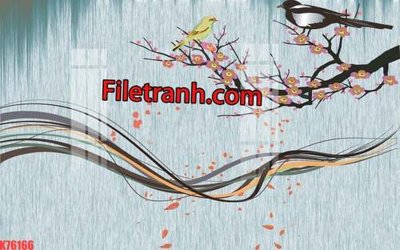 Ảnh gốc file in lụa File tranh gốc dán tường hươu nai sừng K76166 chi tiết