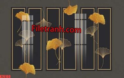 File gốc File tranh gốc dán tường hươu nai sừng K76169 (bản quyền) cho in ấn