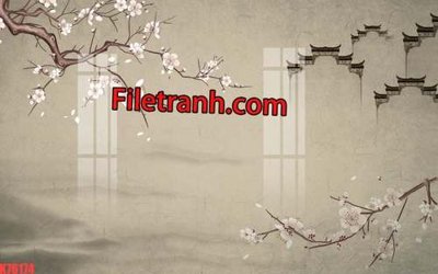 File PSD File tranh gốc dán tường hươu nai sừng K76174 (chất lượng in ấn)