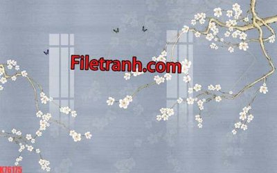 File tranh File tranh gốc dán tường hươu nai sừng K76175 (bản gốc) trang trí văn phòng