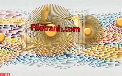 Tải file File tranh gốc dán tường hươu nai sừng K76182 (gốc) chủ đề tâm linh