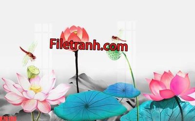 Chi tiết file ảnh File tranh gốc dán tường hươu nai sừng K76189 sắc nét