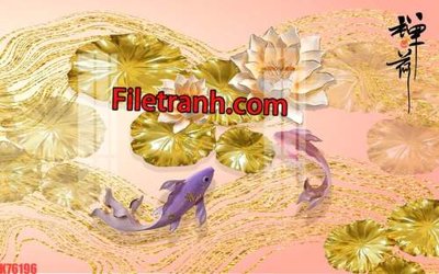 Tải file gốc File tranh gốc dán tường hươu nai sừng K76196 (để in lụa)