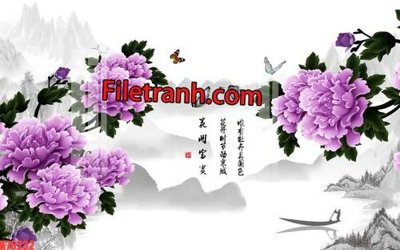 File tranh File tranh gốc dán tường hươu nai sừng K76232 (bản gốc) treo phòng ăn