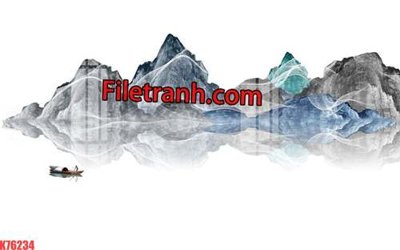 Tải về file tranh gốc File tranh gốc dán tường hươu nai sừng K76234 (để in quảng cáo)