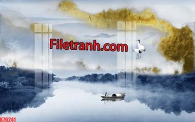 File ảnh File tranh gốc dán tường hươu nai sừng K76241 (gốc) in Hiflex