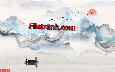 Ảnh gốc File tranh gốc dán tường hươu nai sừng K76256 (siêu chi tiết) để in ấn