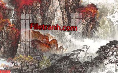 Tải file File tranh gốc dán tường hươu nai sừng K76268 (ảnh gốc) 300dpi File tranh gốc dán tường hươu nai sừng K76268